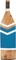 Wood Paddle Home Wall Decor Novelty Canoe Oar Wall Sculpture with Arrow Design and Rope Detail, Wall Art 7" x 2" x 58", Blue